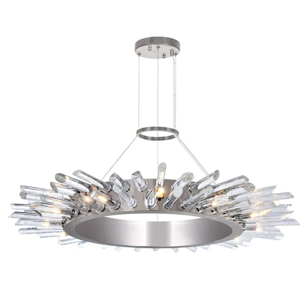 Cwi Lighting Thorns 12 Light Chandelier With Polished Nickel Finish 1170P32-12-613